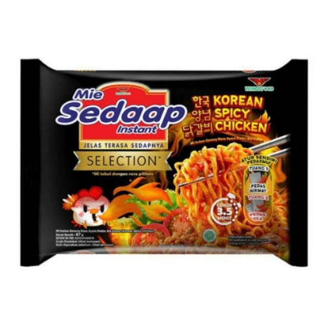 

Mie sedaap GORENG korean spicy chicken, EXP aman