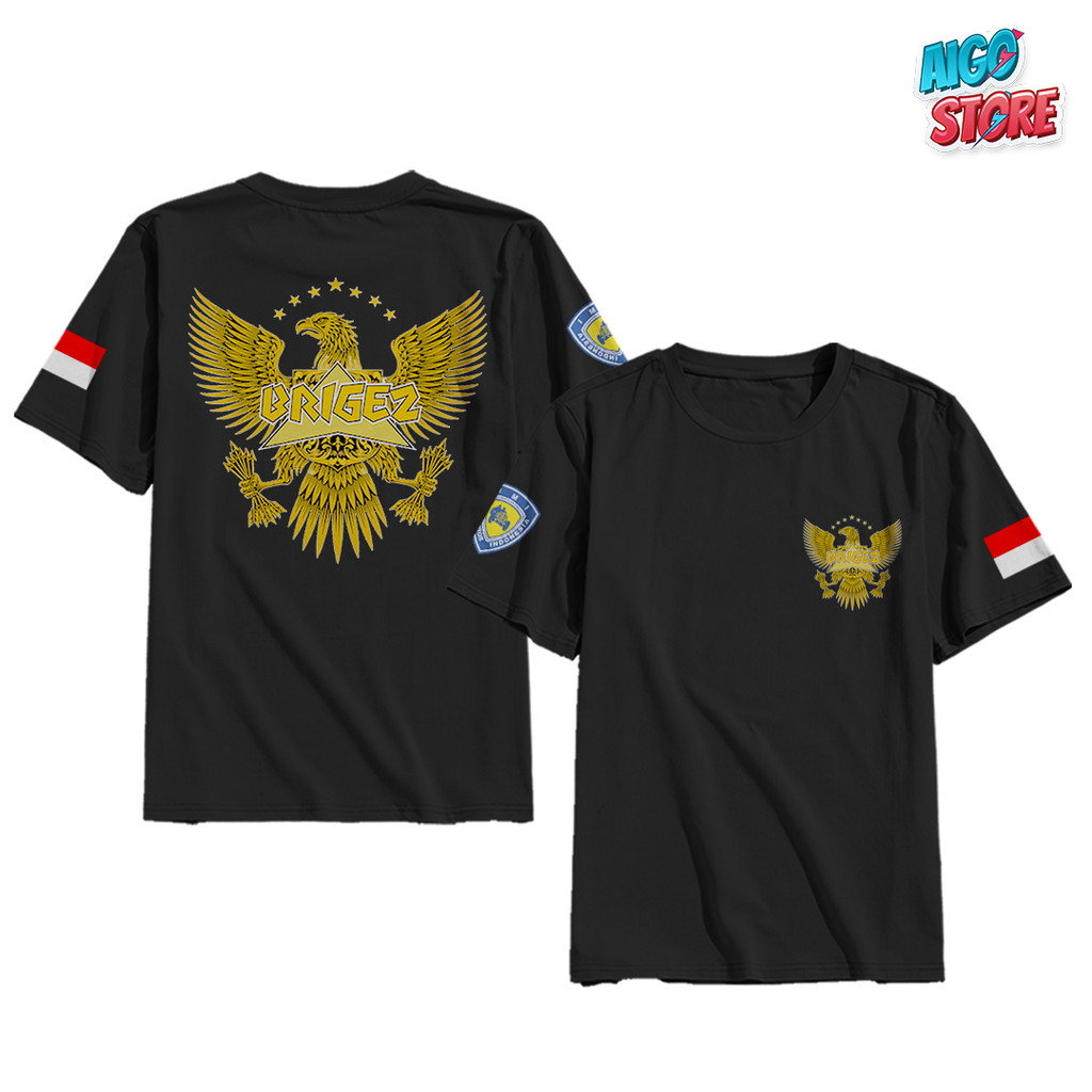 BAJU KAOS BRIGEZ ORMAS INDONESIA MASYARAKAT BAHAN KATUN COMBED 30S ADEM NYAMAN TIDAK GERAH