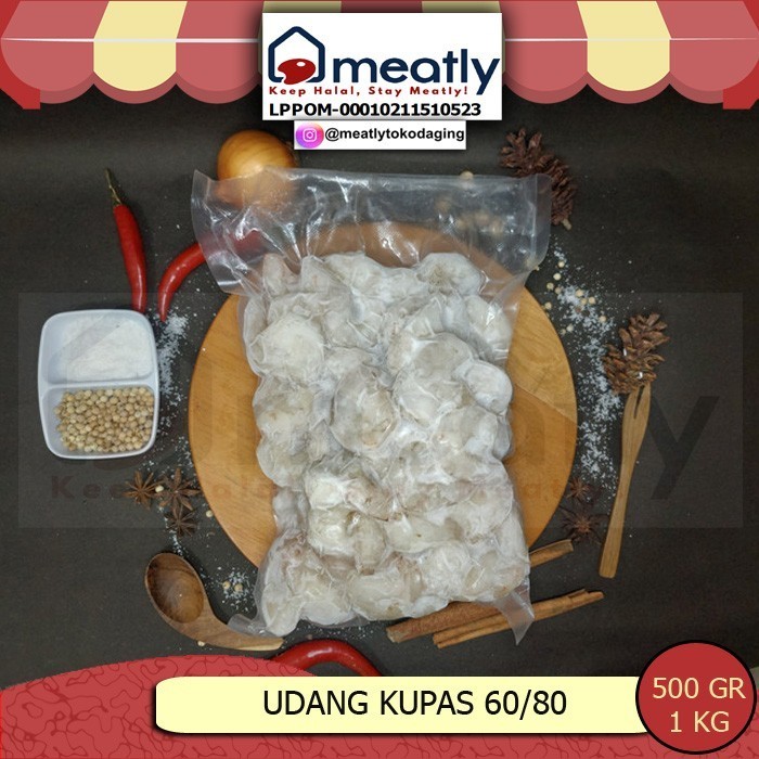 

UDANG KUPAS 60/80 KEMASAN 1KG