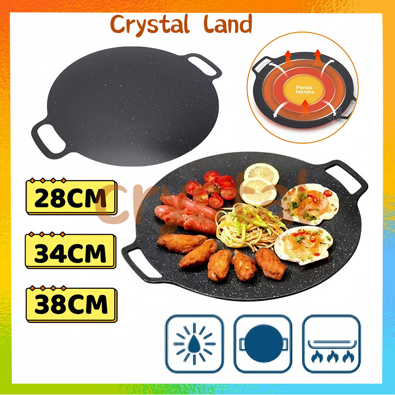 Wajan Panggang Anti Lengket Wajan BBQ Multi Grill Pan / Grill Pan BBQ / Wajan Grill Anti Lengket