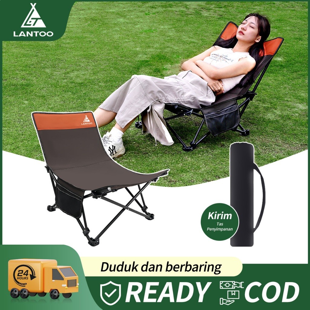 GT65R Lantoo Mobil Luar Ruangan Lipat Kursi Tidur Siang Kursi Kecil Kursi malas Kursi malas portabel