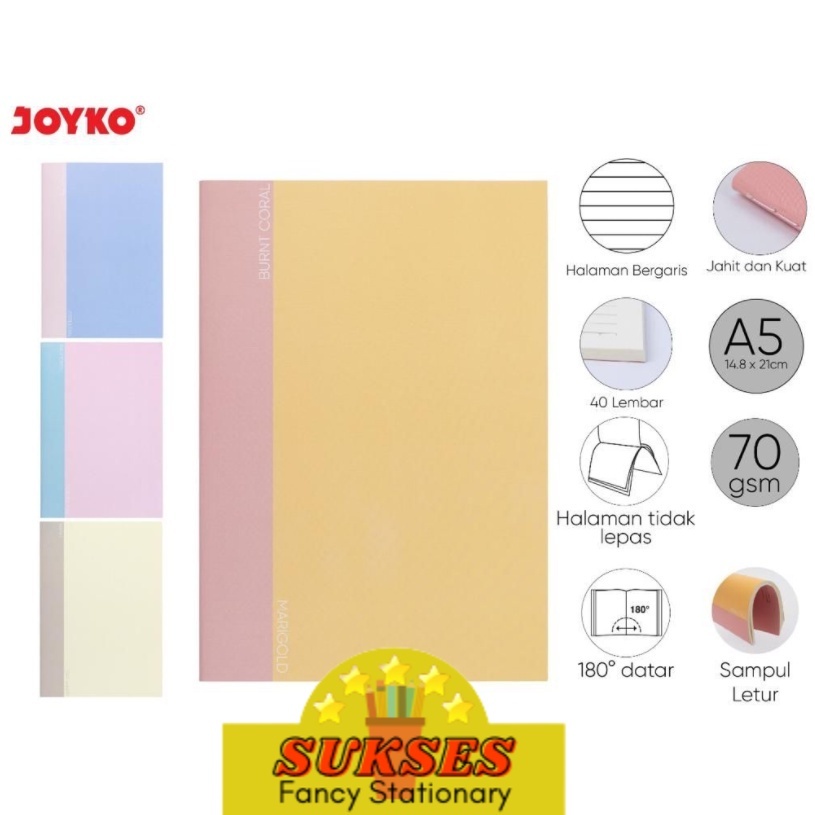 

Ruled Notebook Joyko NB-718 A5 Buku Tulis Catatan Bergaris