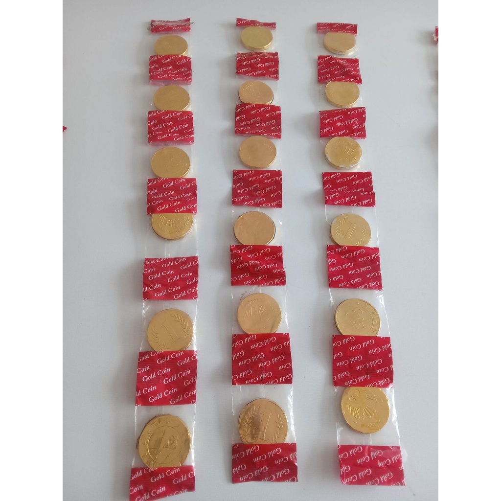 

Cokelat Koin / Gold Coin Rencengan isi 6 koin