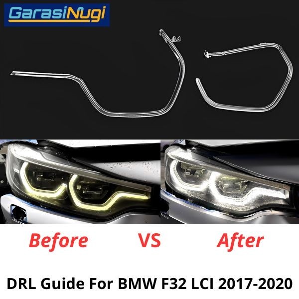 DRL Guide Tube For BMW F32 LCI Angel Eyes LED Halo Lampu Senja 320i 428i