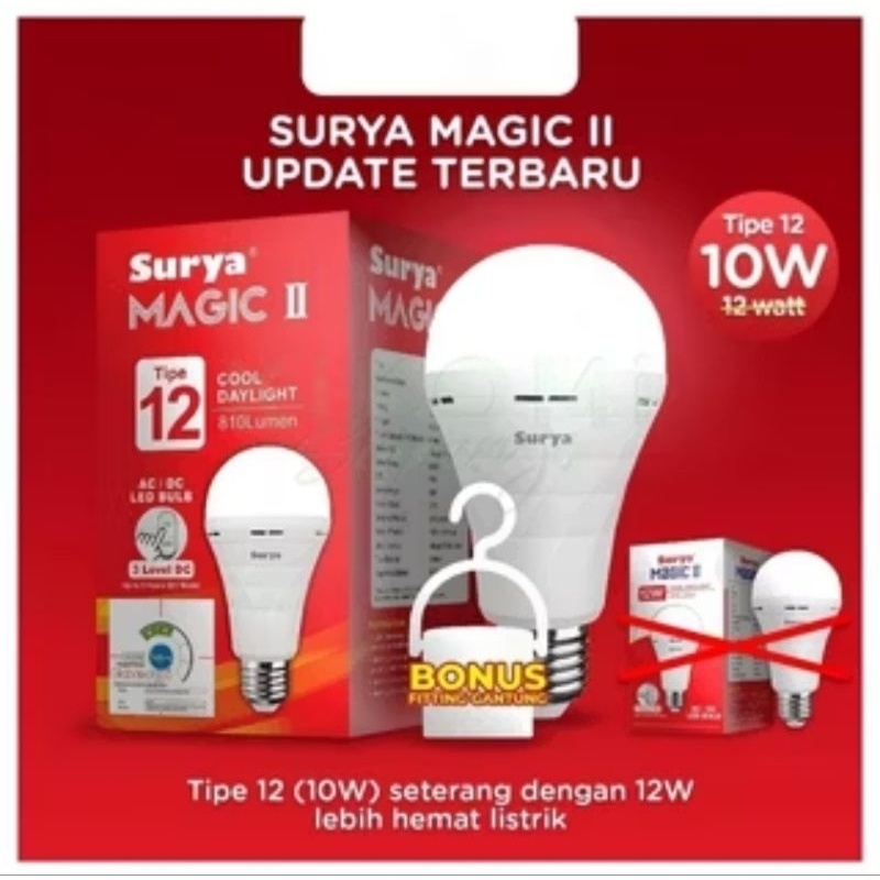 Lampu LED Emergency Surya 12 Watt