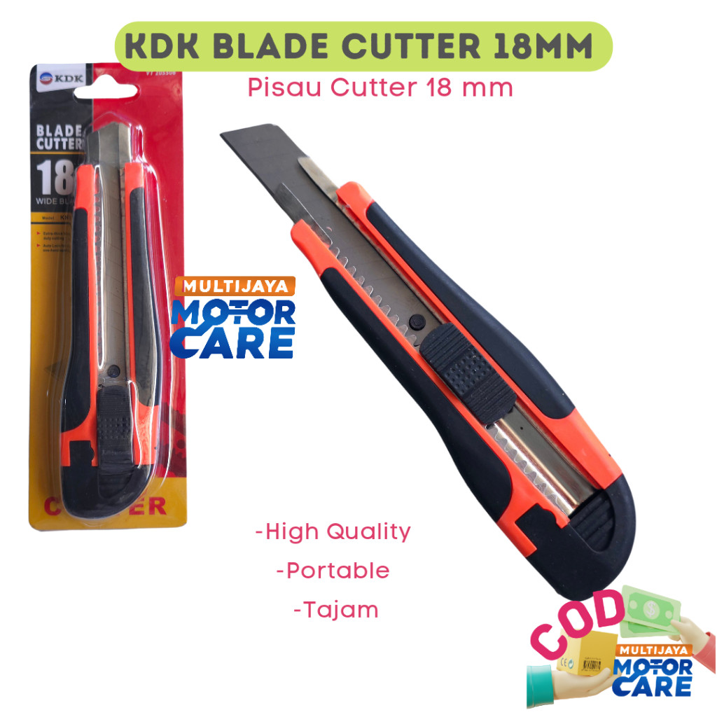 

Pisau Cutter 18mm / Cutter Blade Serbaguna KDK