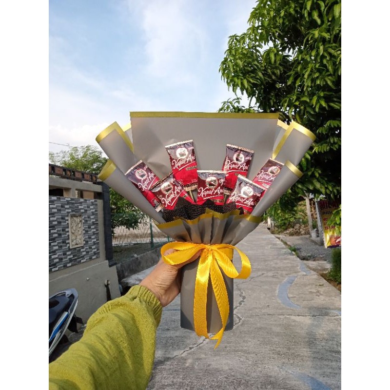 

Buket Kopi Kapal Api, Buket Wisuda, Hadiah & Sovenir