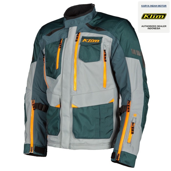 KLIM Carlsbad Jacket Petrol/Strike Orange