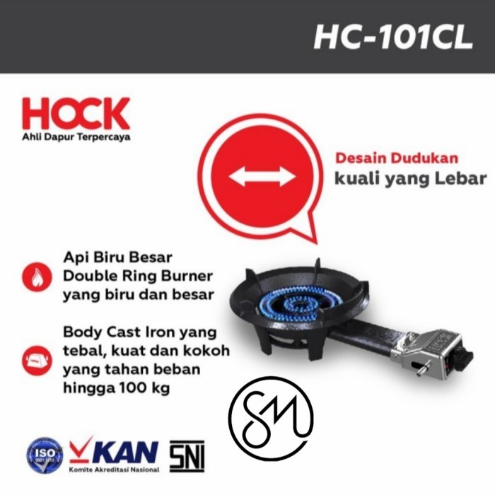 Kompor Gas Cast Iron Cor Komersial HOCK HC-101CL