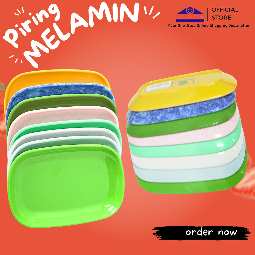 Piring Persegi Panjang Melamin/Piring Snack Ringan Persegi Panjang