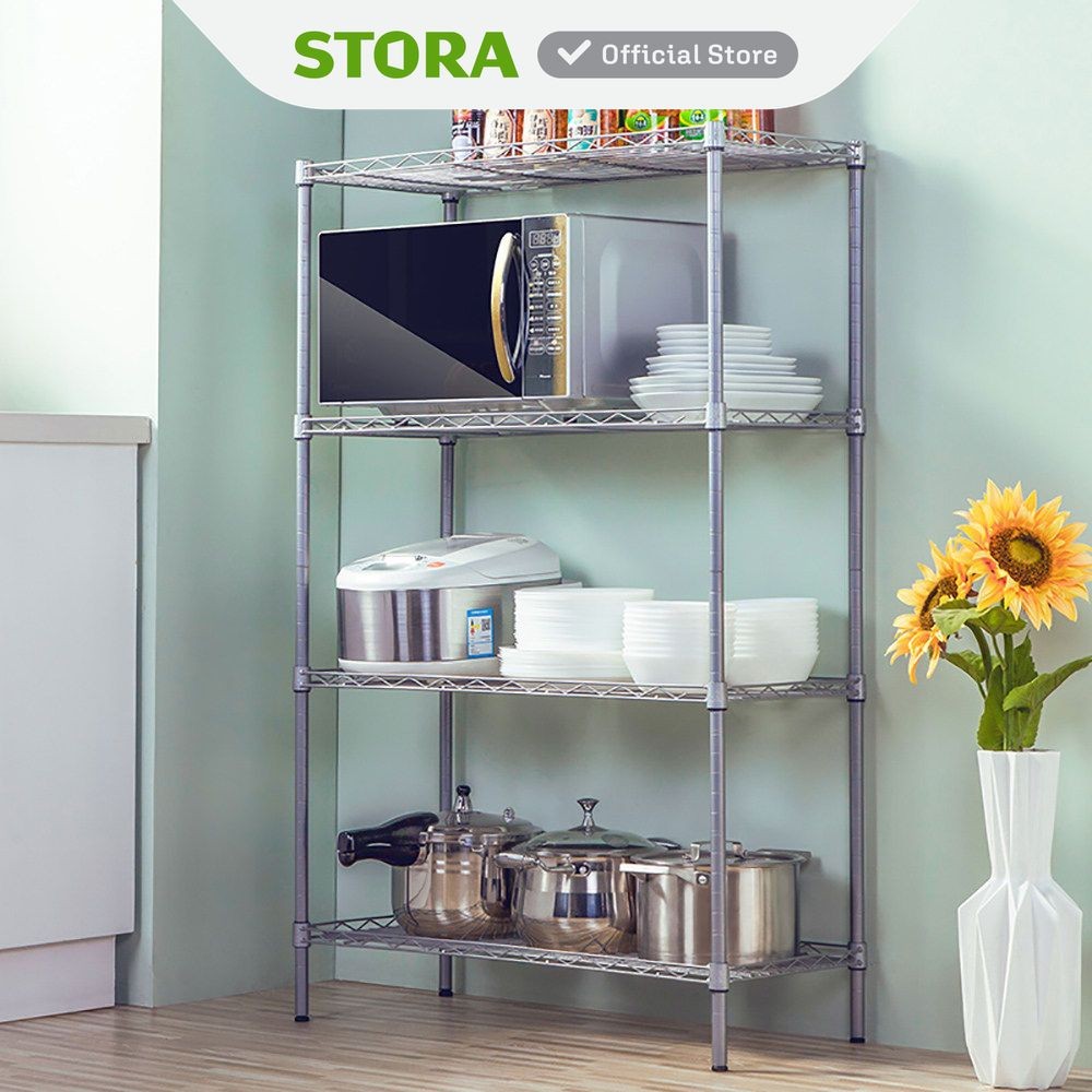 Stora Rak Besi Serbaguna Organizer Serbaguna Tempat Simpan Barang Multifungsi Rak Storage Perlengkap