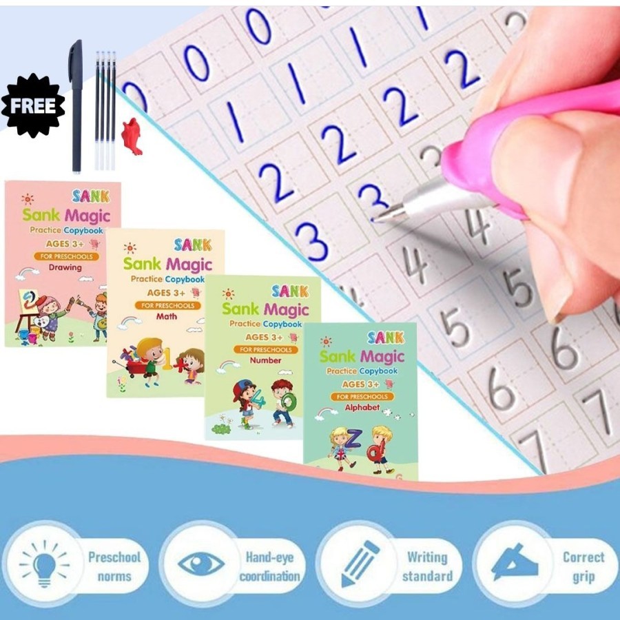 

SN COD 4 BUKU SET MAGIC PRACTICE BOOK ORIGINAL / SANK MAGIC BOOK BUKU TULIS