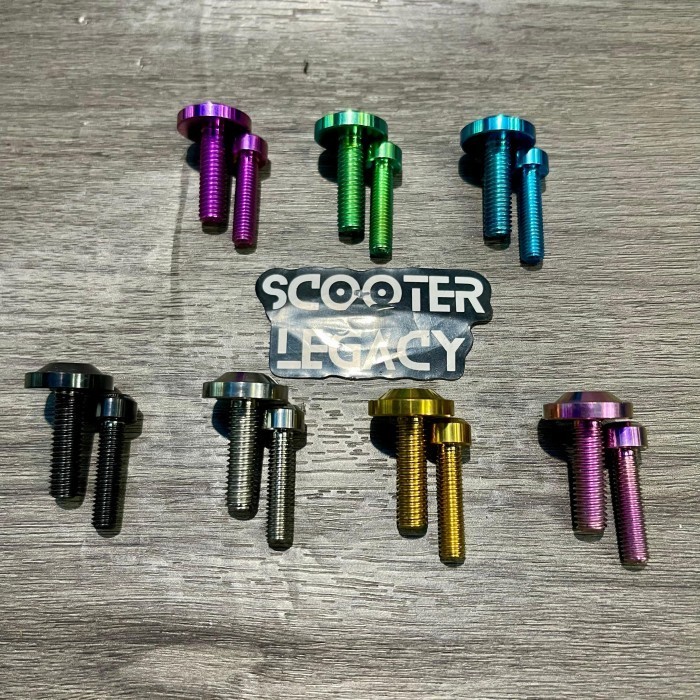 Baut Titanium Cover Shock Sensor ABS Speed Pro GR5 Vespa Sprint Primavera S LX LXV GTS