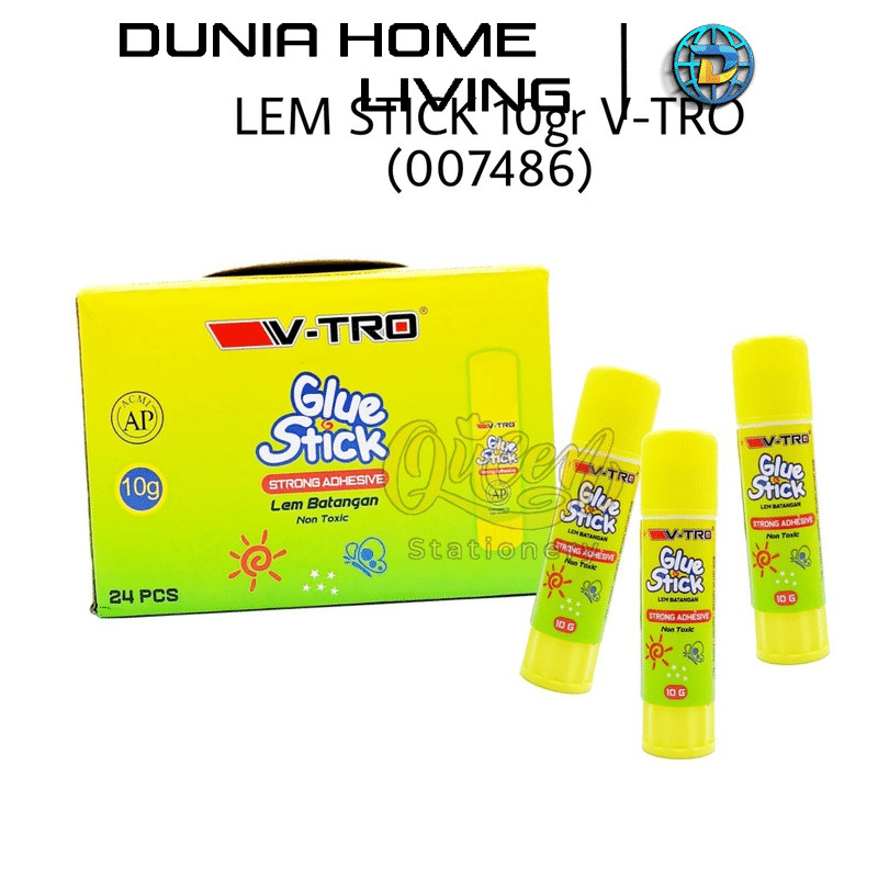 

CAHAYA MANDIRI 1 PCS LEM STICK 10GR V-TRO (007486) / LEM KERTAS / LEM MURAH / LEM PADAT / LEM BATANG