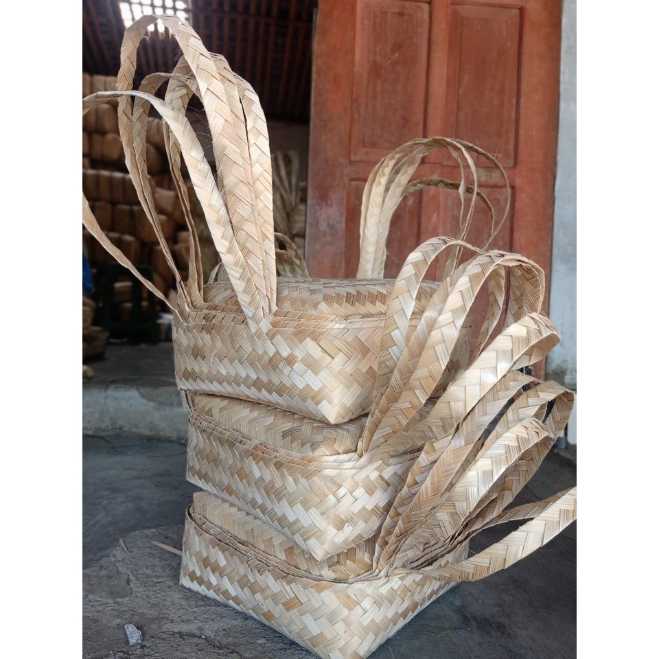 READY STOK besek jinjing 20x20 cm besek gagang-tas besek-tas snack-besek simpel-besek jinjing | bese