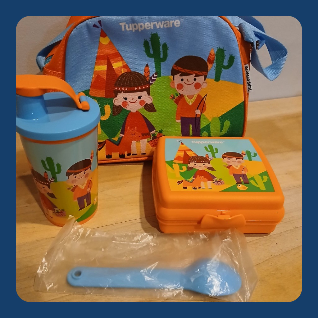 Junior Bento Tupperware - Lunch Box Set (Dengan Tas Bekal)