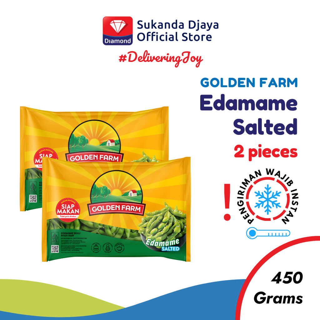 

Golden Farm Edamame Salted 450 Gr - Twin Pack