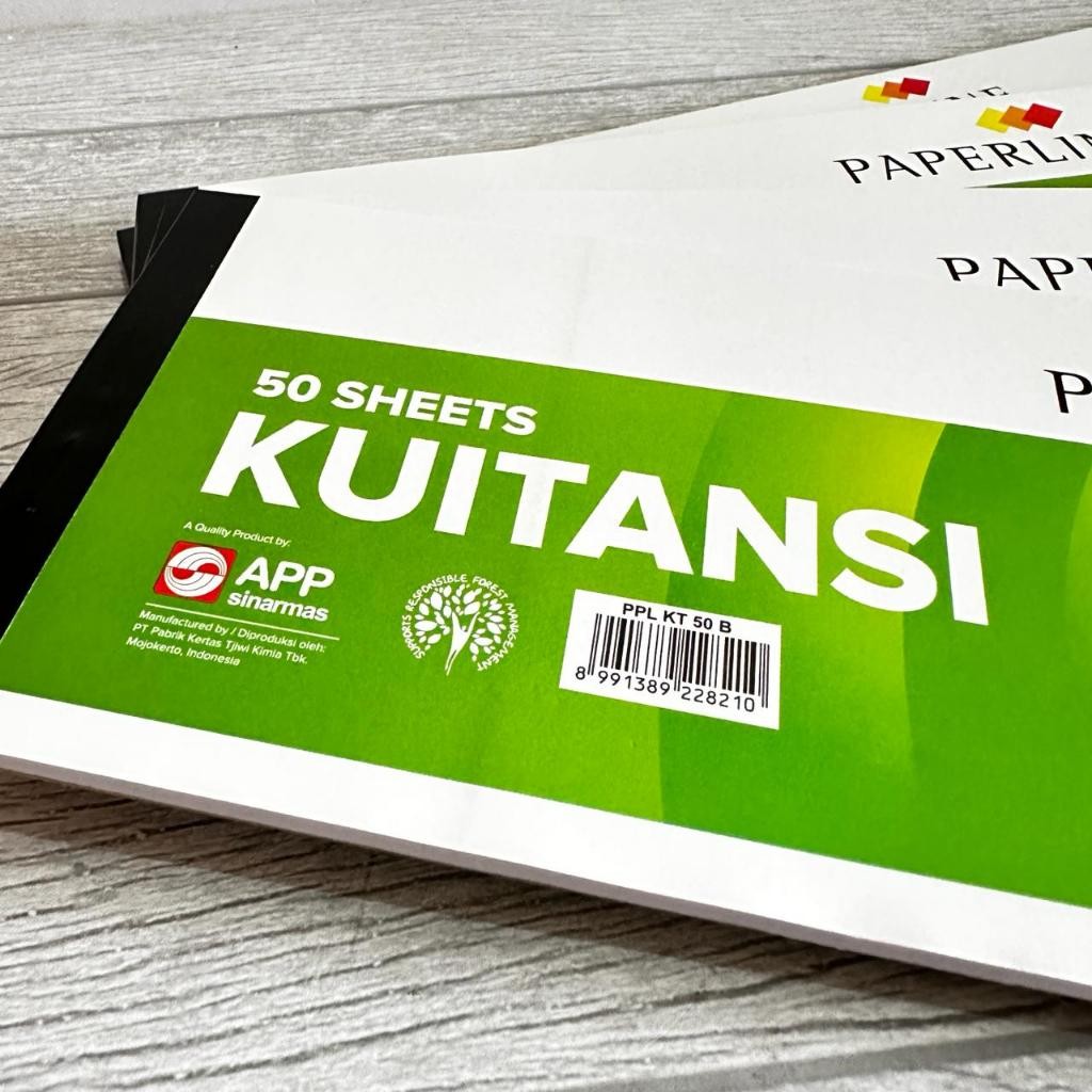 

SATUAN ( 1 PCS 32cm x 10cm ) Kwitansi Kuitansi Besar Paperline PPL KT 50 B lengkap