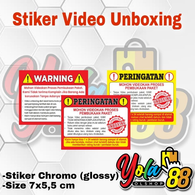 

(100 Pcs) STIKER LABEL PENGIRIMAN OLSHOP/STIKER VIDEO UNBOXING