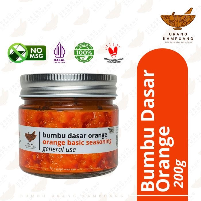 

Urang Kampuang Bumbu Dasar Orange On Jar 200g bumbu masakan instan non msg dan pengawet