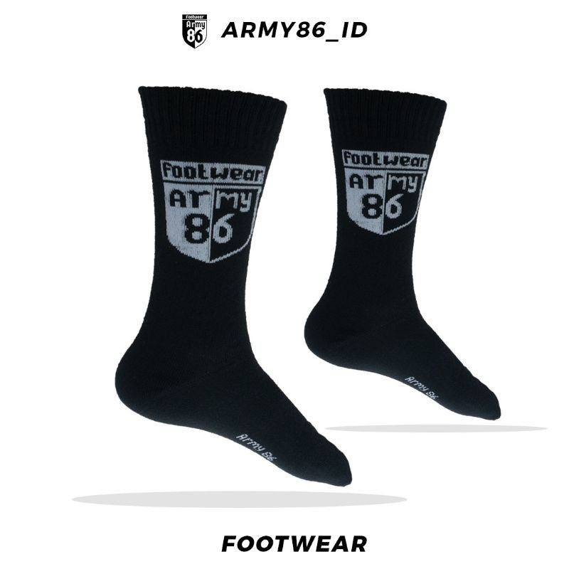 Army86 kaos kaki tebal pria wanita tactical panjang motif army86