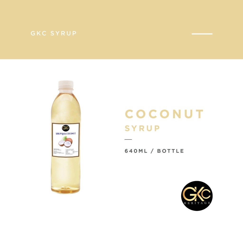 

GKC Heritage Sirup Cair Konsentrat Minuman Kelapa HALAL 640 mL Coconut Syrup