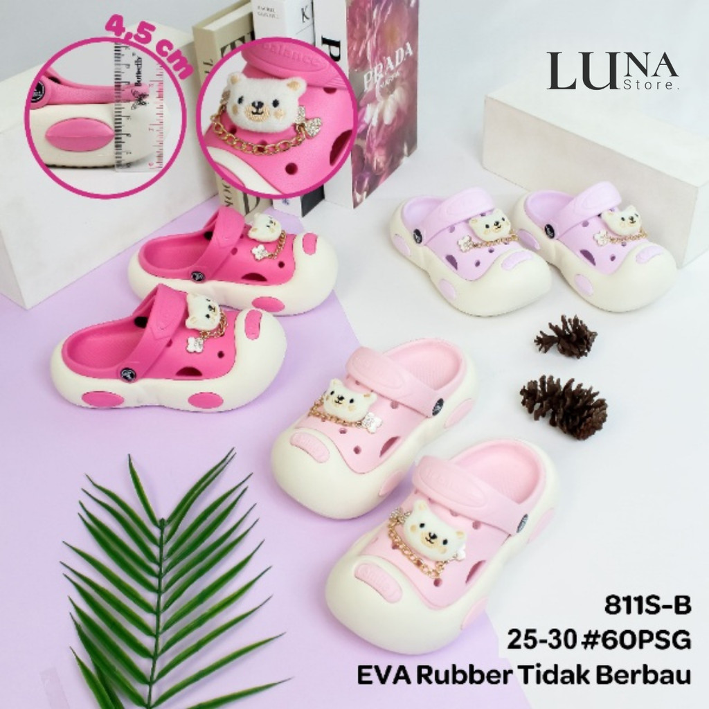 Sandal Anak Perempuan Boneka Lucu – Sendal Karakter Jelly Karet Import 811S-B