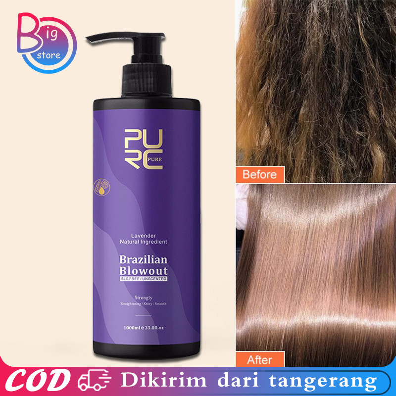 Keratin Lavender Smoothing Treatment Brazilian PURC Keratin Smoothing Keratin Hair Treatment 1000ml