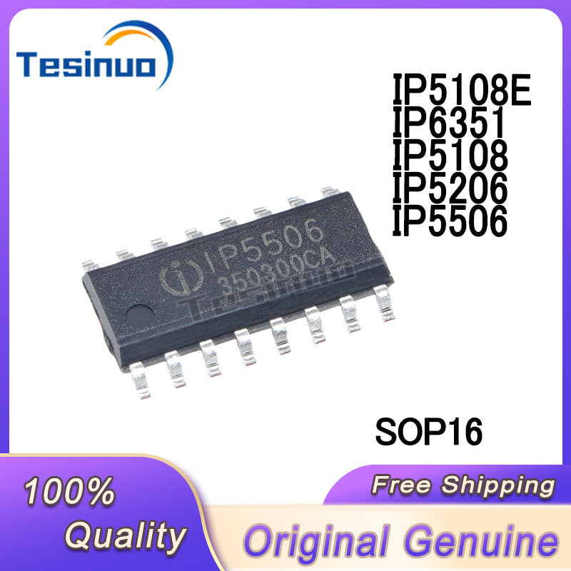 （5/pieces）New Original IP5108 IP5206 IP5506 IP6351 IP5108E SOP16 Mobile power swit   arging  ip In S