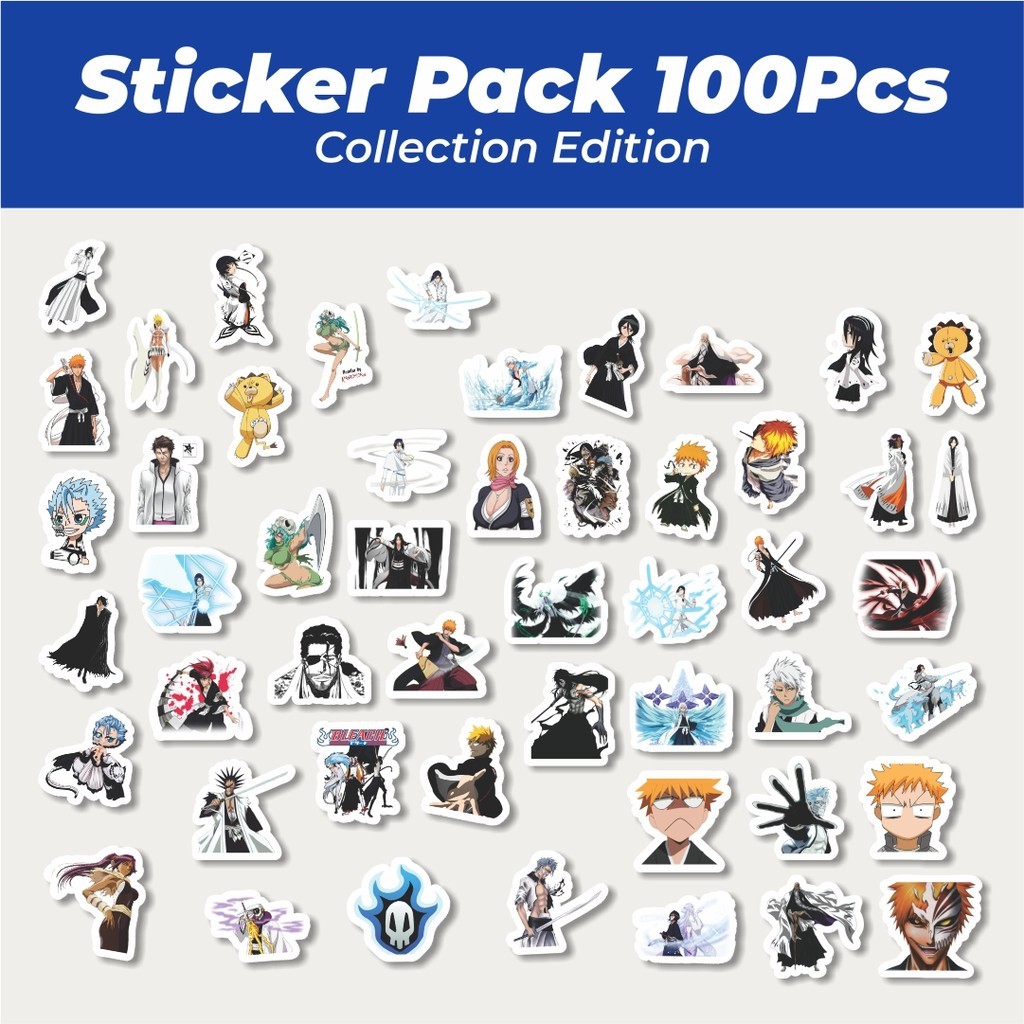 

Hot Sticker Anime Bleach Lucu Anti Air Stikers Berperekat Waterproof Sticker Decal Buat Motor Helm Buku Journal Koper Casing HP Laptop Botol Minum