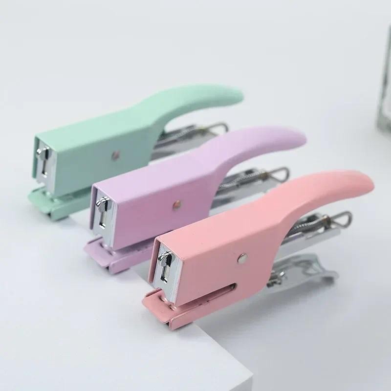 

1pc No Nails No Staples Stapling Machine Metal Stapler Plier Packaging Plier Stapler 10-16 Sheets Capacity No Staples clip