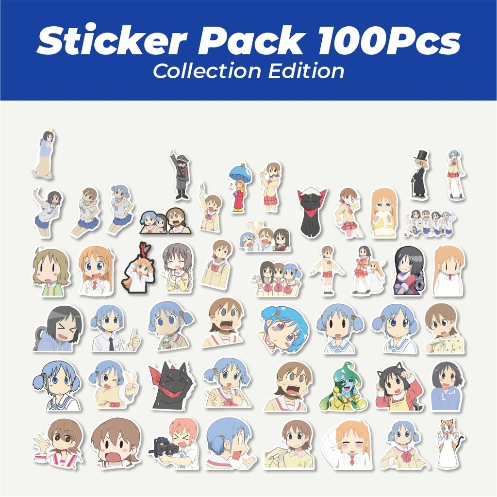 

Hot Stiker Anime Nichijou Sticker Lucu Anti Air Stikers Berperekat Waterproof Sticker Decal Buat Motor Helm Buku Journal Koper Casing HP Laptop Botol Minum