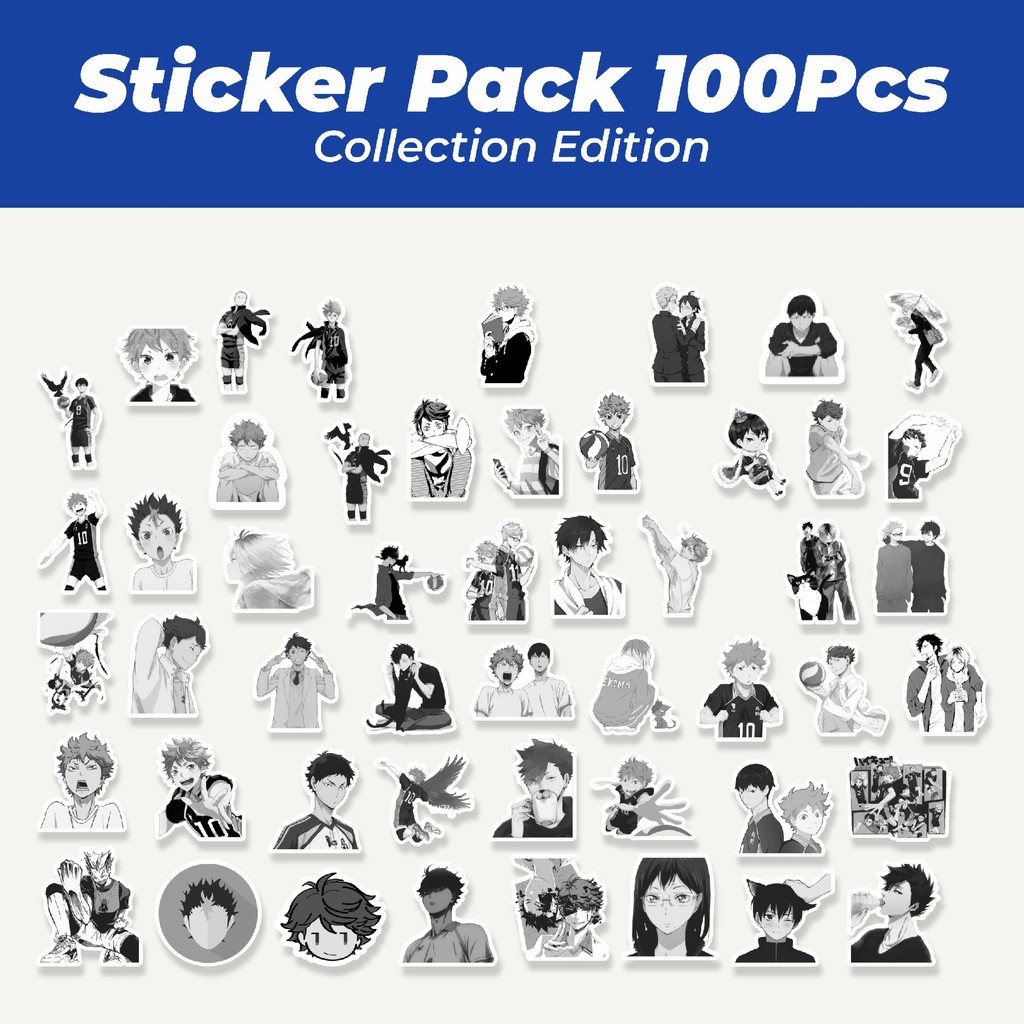 

Hot Stiker Anime Haikyuu!! Lucu Anti Air Stikers Berperekat Waterproof Sticker Decal Buat Motor Helm Buku Journal Koper Casing HP Laptop Botol Minum