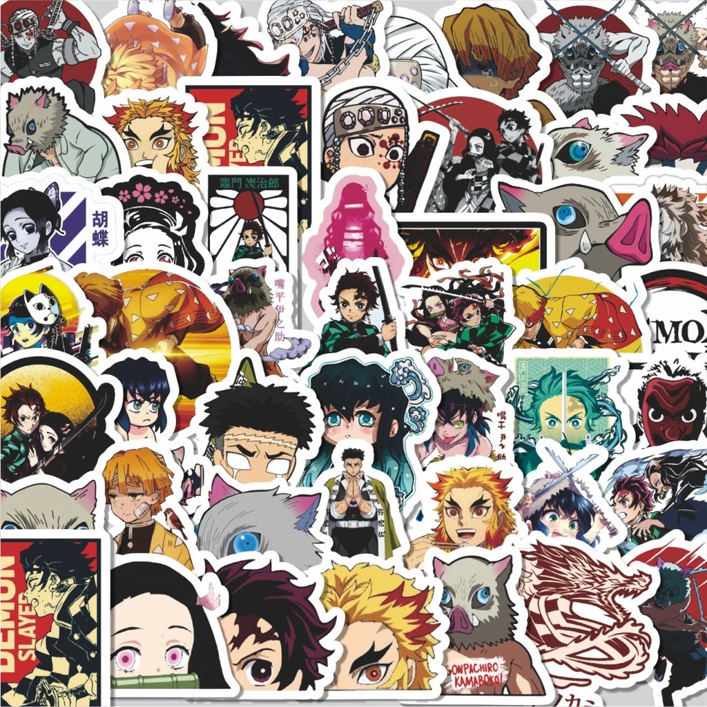 

Stiker Cutting Pack Stiker Anime Demon Slayer Isi 100Pcs Series Aesthetic Lucu Keren Untuk Koper Bahan Vynil