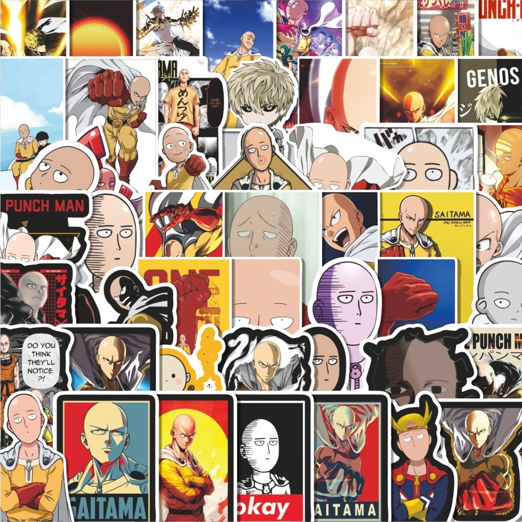 

Stiker Cutting Pack Stiker One Punch Man Isi 100Pcs Series Aesthetic Lucu Keren Untuk Koper Bahan Vynil