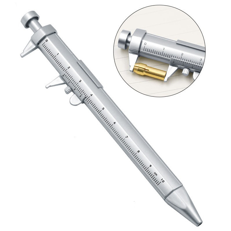 

Multifunction 0.5mm Gel Ink Pen Vernier Caliper Roller Ball Pen Stationery Ball-Point ballpoint pens Measuring Gauging Tools