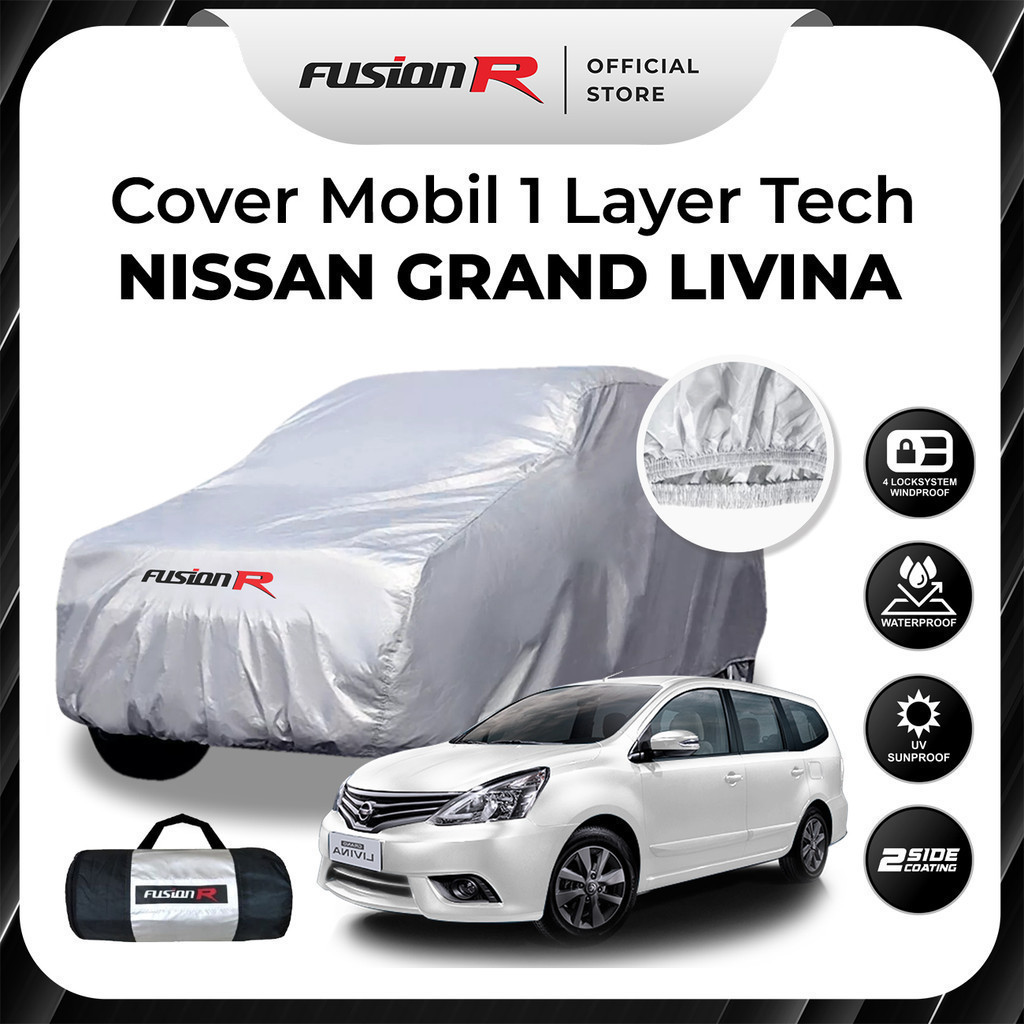 [TERBARU] Fusion R Cover Sarung Mobil Putih Grand Livina
