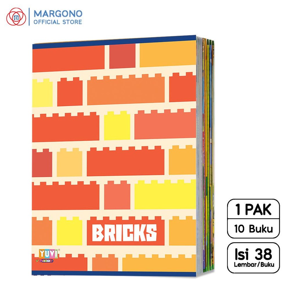 

NYBEBY26 MY BOOK YUVI BUKU TULIS SEKOLAH A5 BRICK MAINAN 38 LEMBAR - BUKU