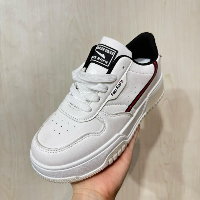 SEPATU PUTIH RAFA MULBERRY PUTIH HITAM SNEAKERS CEWEK SEPATU OLAHRAGA