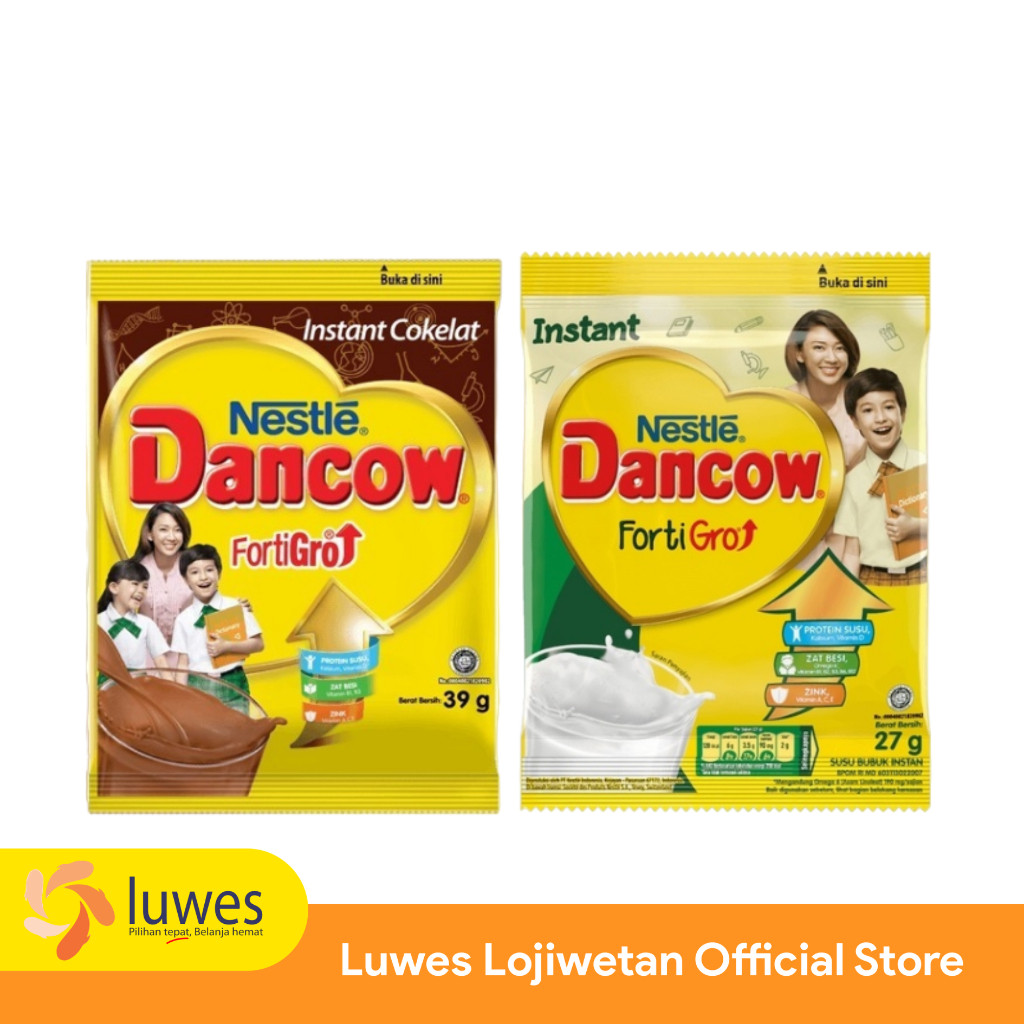 

Dancow fortigro instant / coklat 38gram susu bubuk