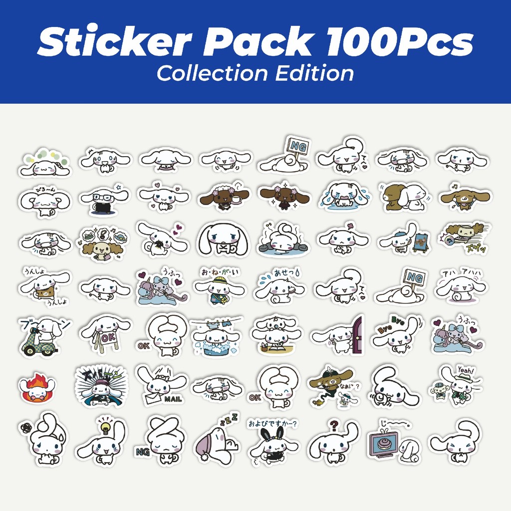 

Hot Stiker Kartun Cinnamoroll Lucu Anti Air Stikers Berperekat Waterproof Sticker Decal Buat Motor Helm Buku Journal Koper Casing HP Laptop Botol Minum