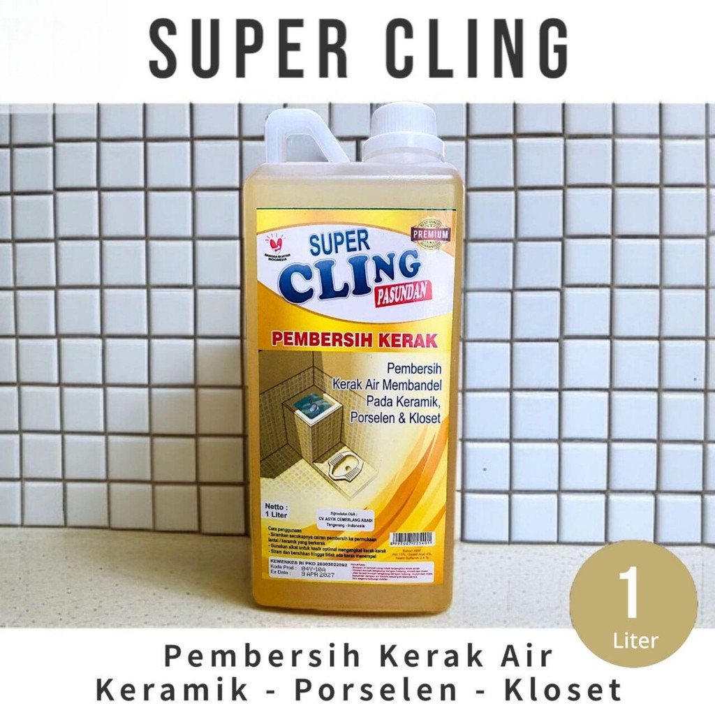 CSJ Supercling Pembersih Kerak Keramik Kamar Mandi 1 Liter