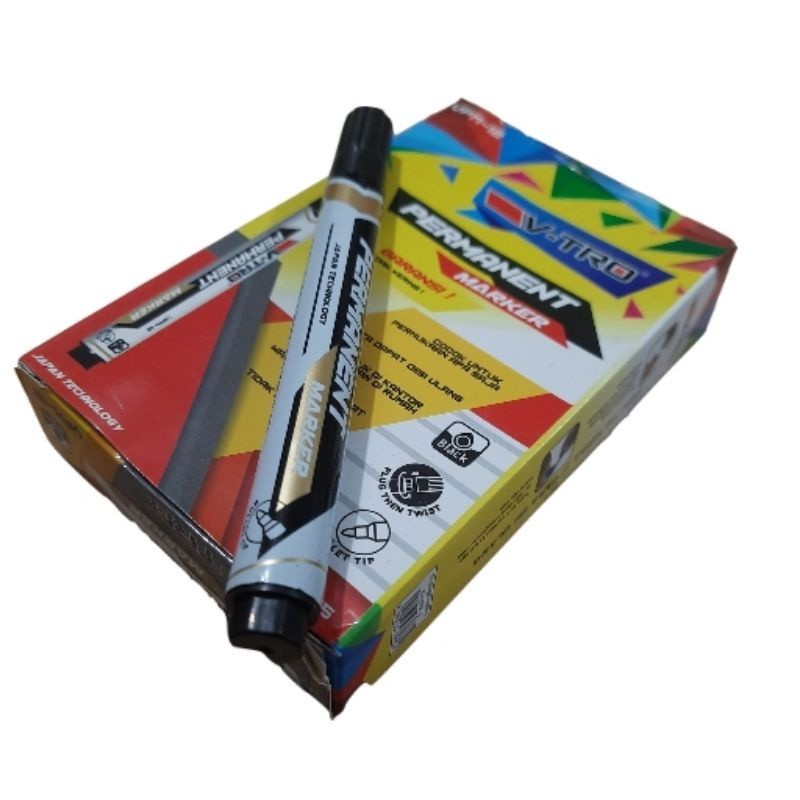 

Spidol montana permanet marker hitam besar MP-12 can to refiil
