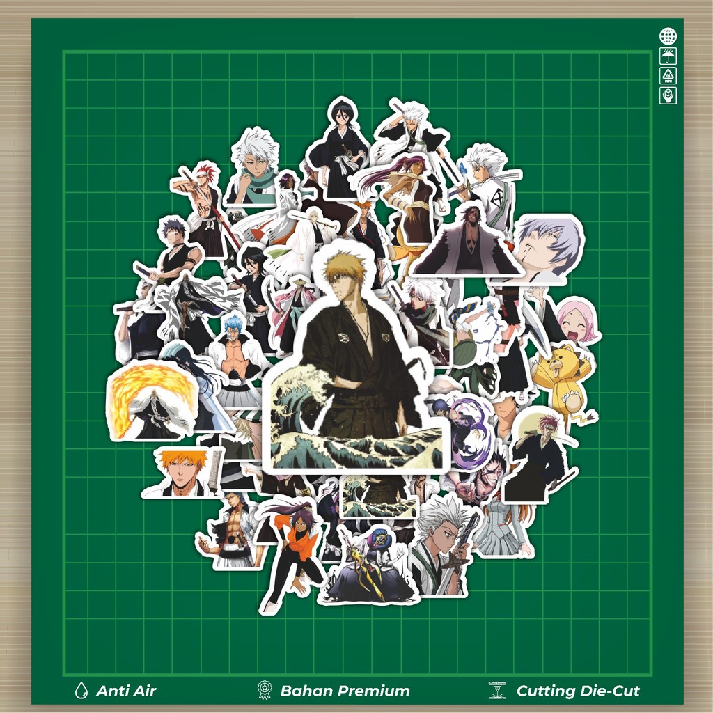 

HOT 50 PCS STIKER Stiker Anime Bleach : Thousand-Year Stiker Fashion Cars Decal Dingin Kartu Album Custom Vinyl Anti Air- Sticker Aesthetic Buku Journal Koper Casing HP Tablet Laptop Helm Motor Botol Minum