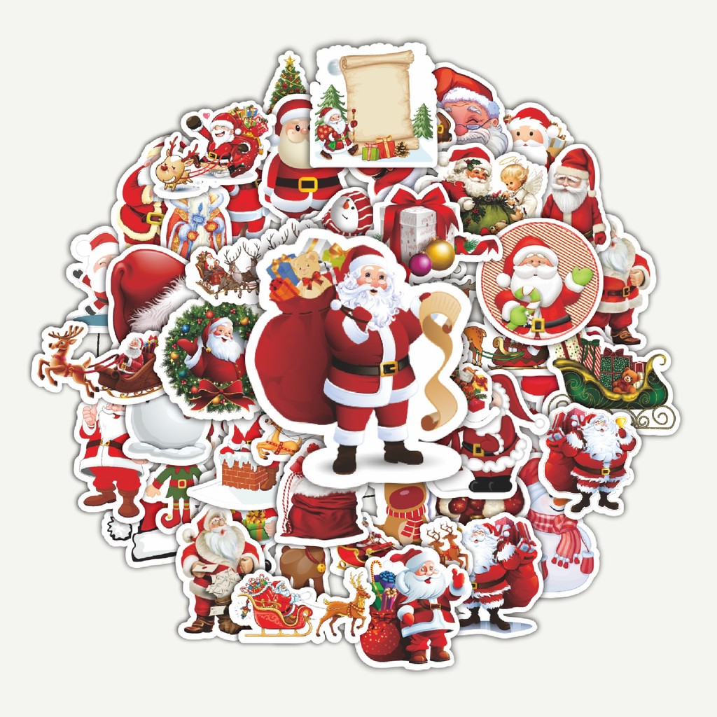 

Sticker Pack Stiker Funny Santa Claus Series | Sticker TUMBLR | Stiker LAPTOP KOPER HELM