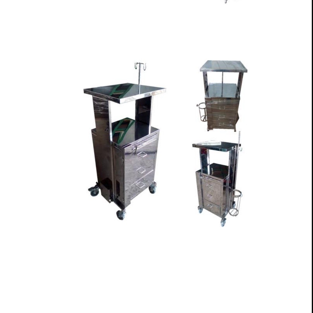 Troli Emergency - Emergency Trolley Stainless - TIYA ALKES 02