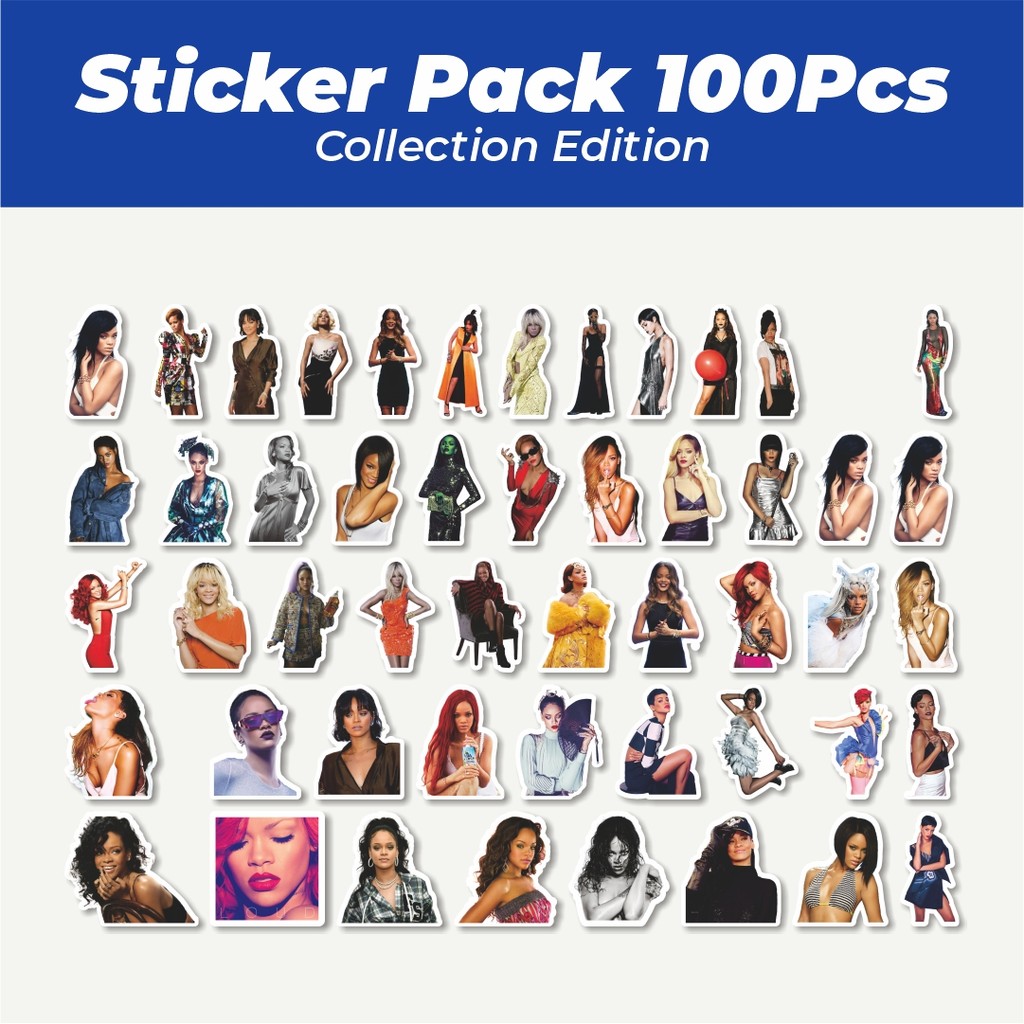 

Hot Stiker Rihanna Series Lucu Anti Air Stikers Berperekat Waterproof Sticker Decal Buat Motor Helm Buku Journal Koper Casing HP Laptop Botol Minum