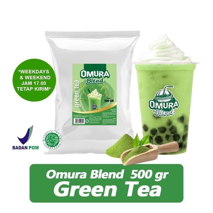 

Terjangkau~[PROMO] OMURA Blend Bubuk Minuman Rasa Green Tea / Matcha Powder Drink 500 GR Omura Powder