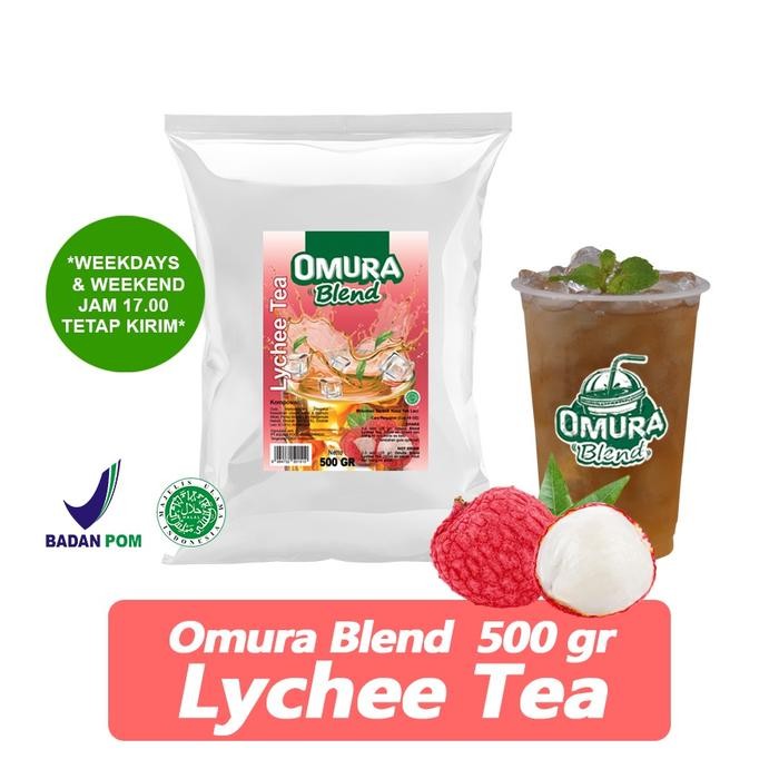 

Terjangkau~[PROMO] OMURA Blend Bubuk Minuman Rasa Lychee Tea / Teh Leci Powder Drink 500 GR Omura Powder
