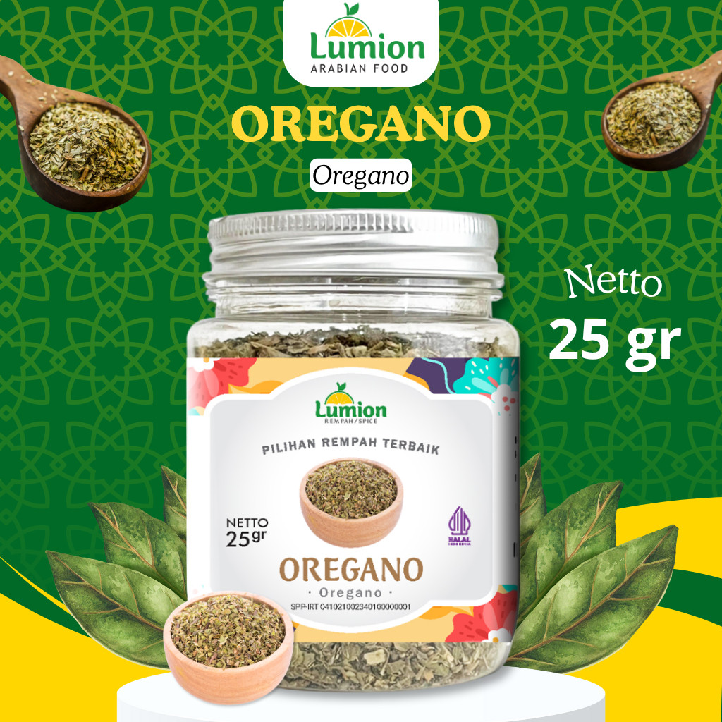 

Lumion Oregano Kering 25gr Rempah Pilihan Terbaik Rasa Autentik